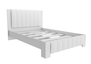Кровать 2-х спальная Фасад №3 (Каркас:  венге, фасад:  шимо светлый, спальное место: 1,4х2,0)